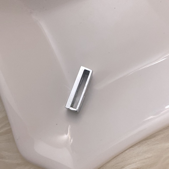 💲5 SALE💲Stainless Steel Block Letter “B” Slider Charm/Pendant, OS - Picture 3 of 5